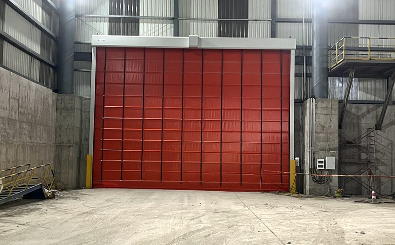 淮安叉车地感自动堆积式快速门插图