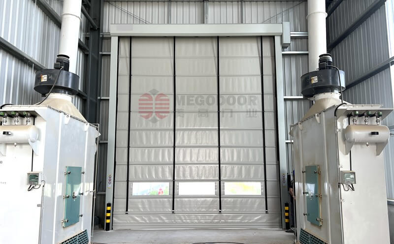 淮安工业厂房专用抗风堆积门插图1